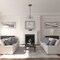Ekena Millwork Randee Ceiling Medallion (Fits Canopies up to 3 7/8"), Hand-Painted Warm Silver, 20"OD x 1 3/8"P CM20HAWSS - alternate 4